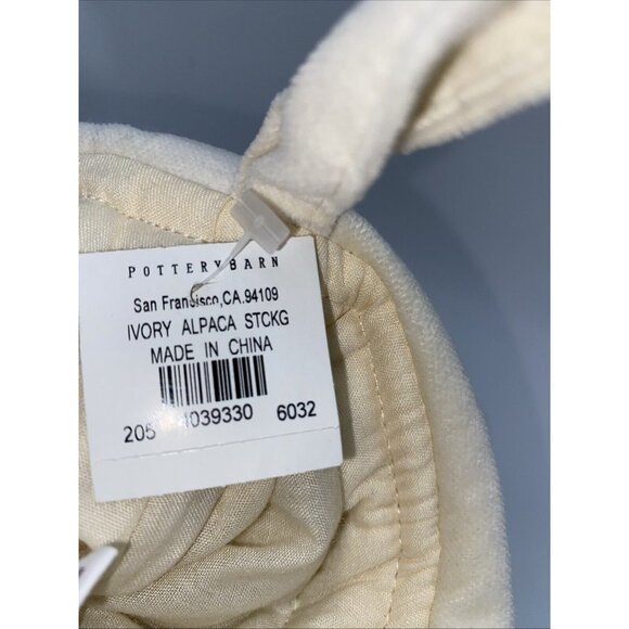 Pottery Barn Finley Alpaca Christmas Holiday Faux Fur Stocking Xmas Lined 19 in - Picture 3 of 11